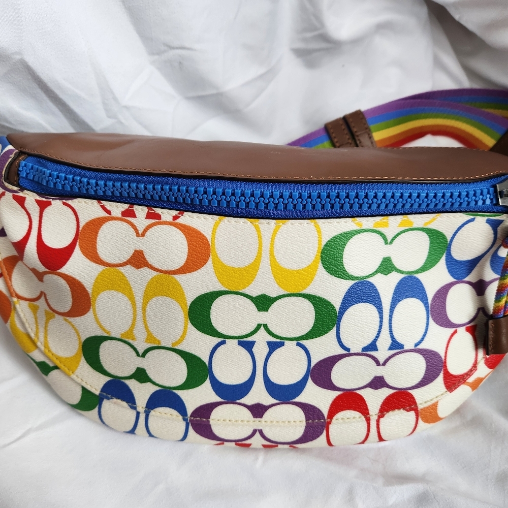 Rare Coach Rainbow Belt Bag
